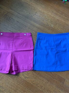 Rafaella Pink Shorts & Blue Skort Set